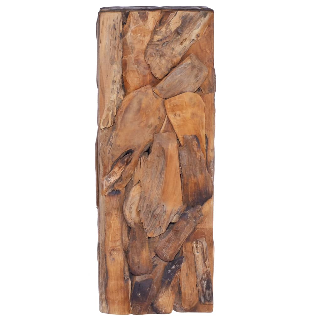Odkládací Stolek 30 X 30 X 80 Cm Masivní Teakové Dřevo