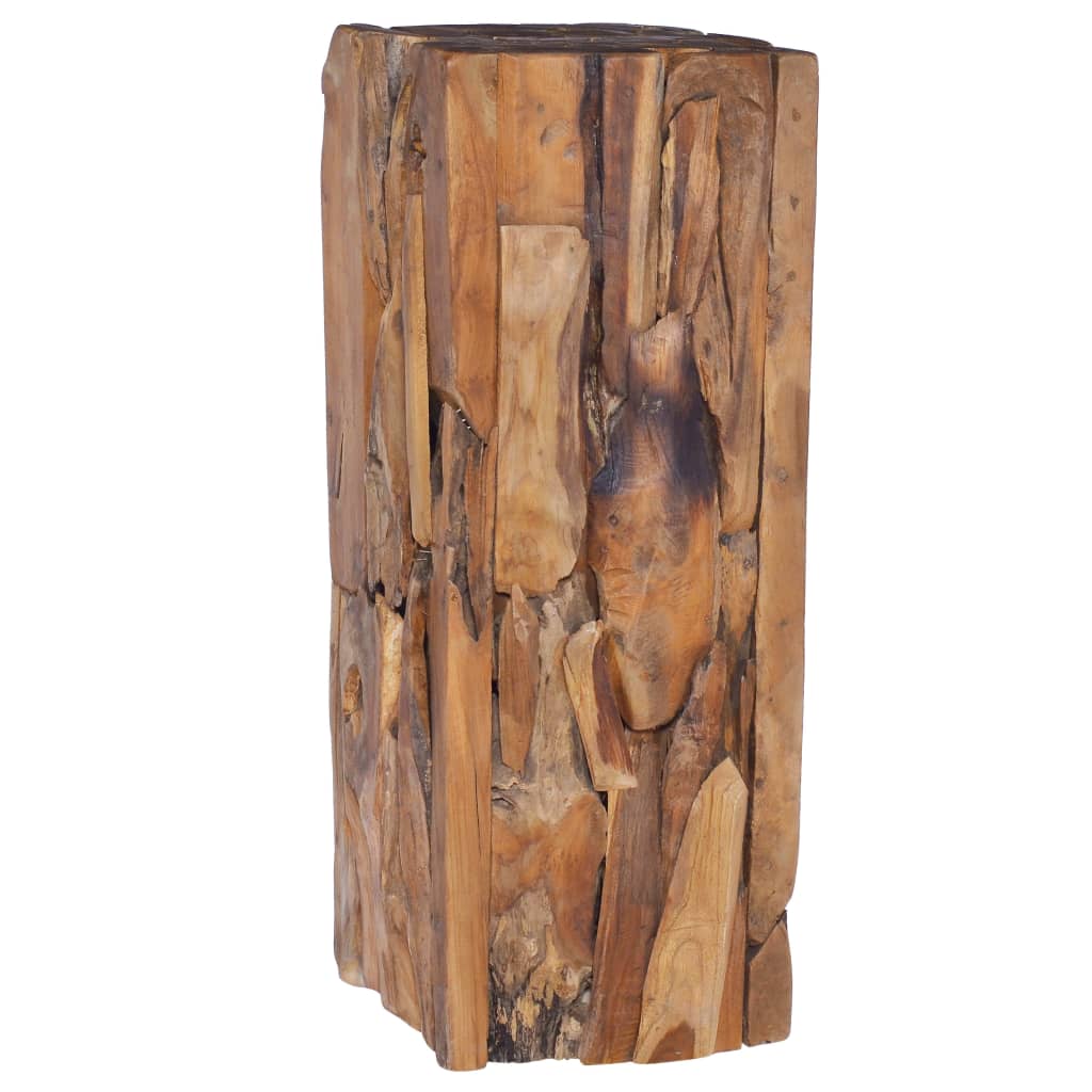 Odkládací Stolek 30 X 30 X 80 Cm Masivní Teakové Dřevo