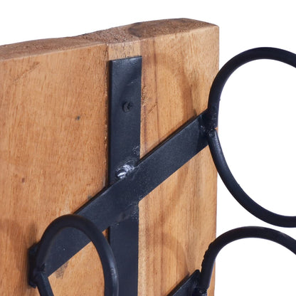 Stojan Na Víno Na 6 Lahví 35 X 35 X 100 Cm Masivní Teakové Dřevo