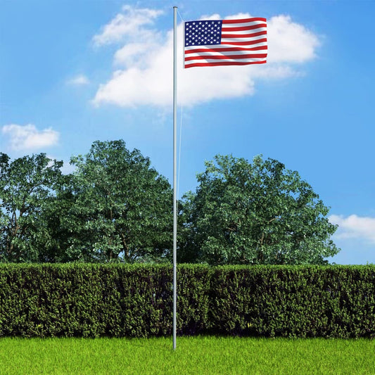 Vlajka USA a stožár hliník 6,2 m