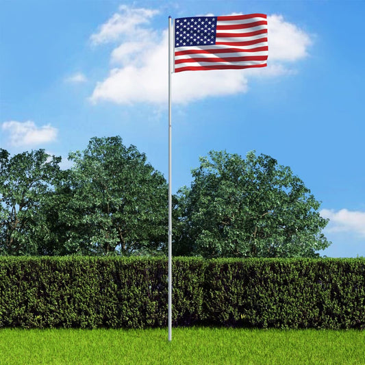Vlajka USA a stožár hliník 6 m