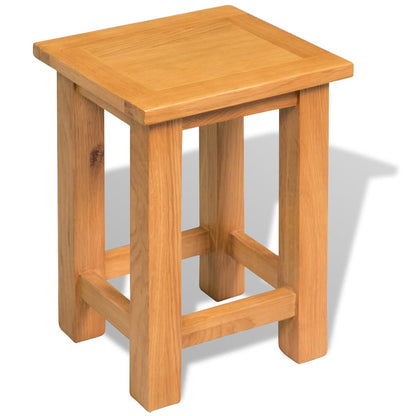 Přístavné Stolky 2 Ks 27 X 24 X 37 Cm Masivní Dubové Dřevo