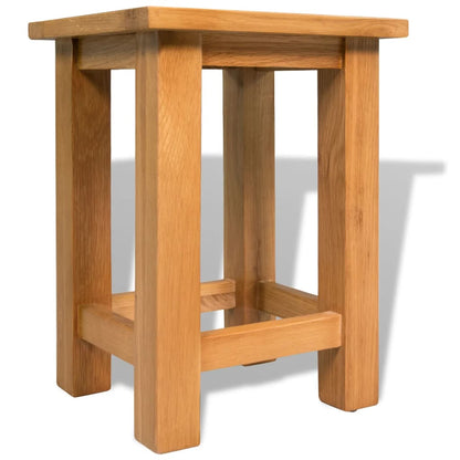 Přístavné Stolky 2 Ks 27 X 24 X 37 Cm Masivní Dubové Dřevo