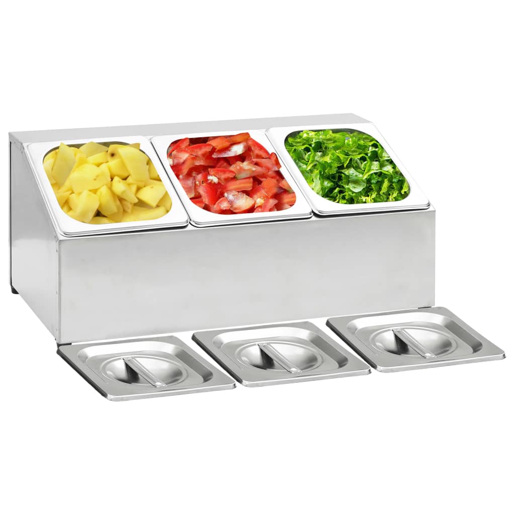 Nástavba Na Gastronádoby Pro 6 Gn 1/6 Nádob Nerezová Ocel