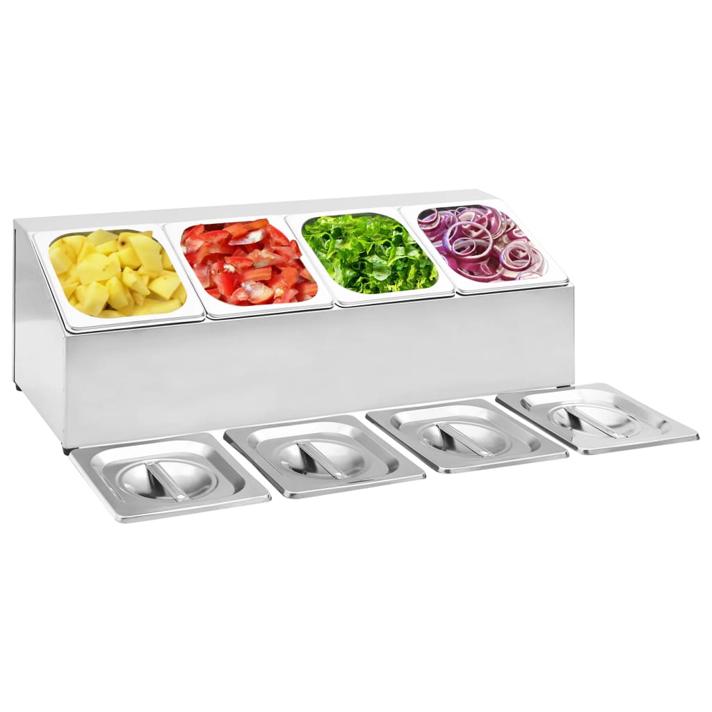 Nástavba Na Gastronádoby Pro 6 Gn 1/6 Nádob Nerezová Ocel