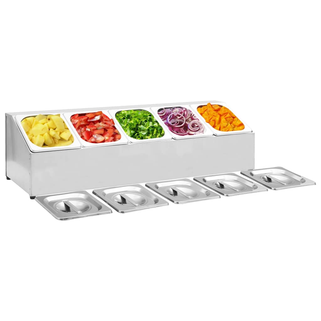 Nástavba Na Gastronádoby Pro 6 Gn 1/6 Nádob Nerezová Ocel