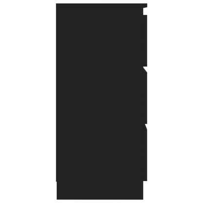 Příborník Černý 60 X 35 X 76 Cm Kompozitní Dřevo