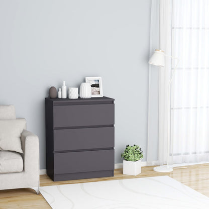 Příborník Černý 60 X 35 X 76 Cm Kompozitní Dřevo