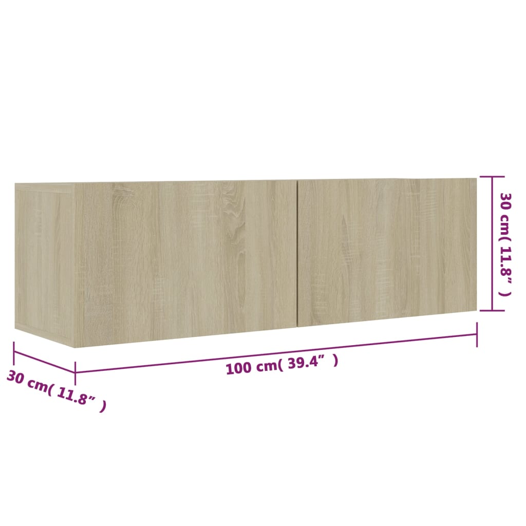 Tv Stolek 100X30X30 Cm Kompozitní Dřevo