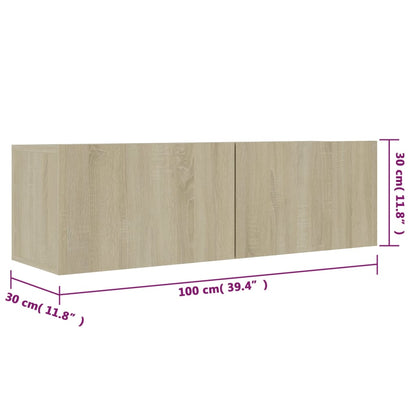 Tv Stolek 100X30X30 Cm Kompozitní Dřevo