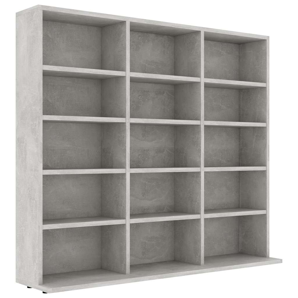Skříňka Na Cd Betonově Šedá 100 X 23 X 89,5 Cm Kompozitní Dřevo