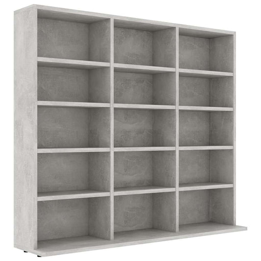 Skříňka Na Cd Betonově Šedá 100 X 23 X 89,5 Cm Kompozitní Dřevo