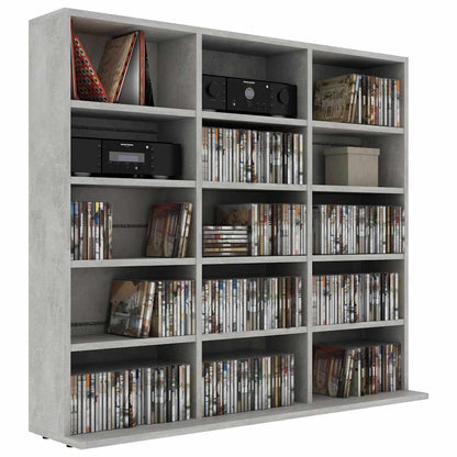Skříňka Na Cd Betonově Šedá 100 X 23 X 89,5 Cm Kompozitní Dřevo