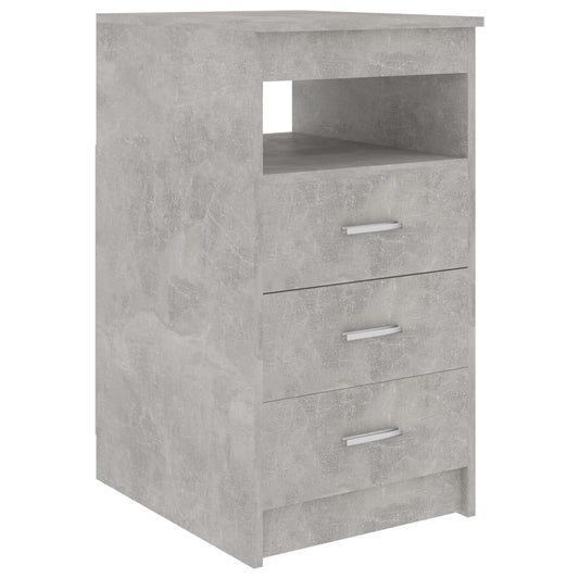 Komoda Se Zásuvkami Betonově Šedá 40X50X76 Cm Kompozitní Dřevo