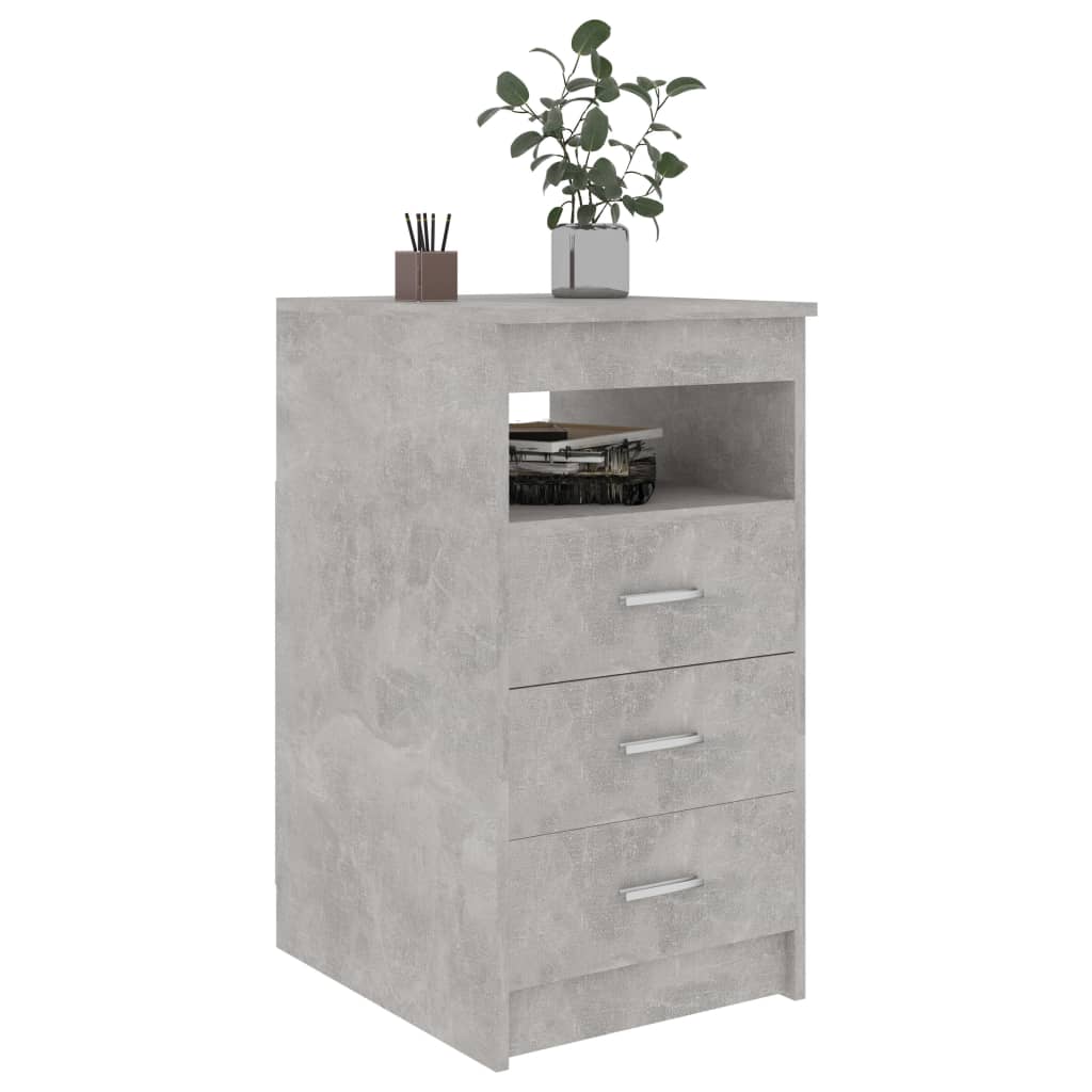 Komoda Se Zásuvkami Betonově Šedá 40X50X76 Cm Kompozitní Dřevo