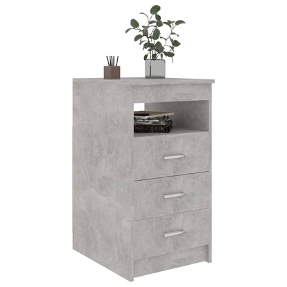 Komoda Se Zásuvkami Betonově Šedá 40X50X76 Cm Kompozitní Dřevo