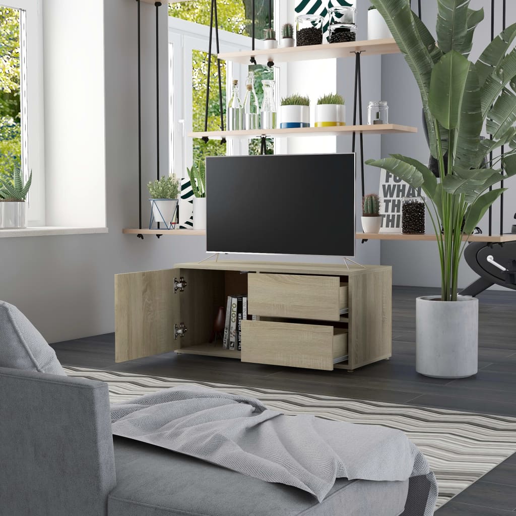 Tv Stolek 80 X 34 X 36 Cm Kompozitní Dřevo
