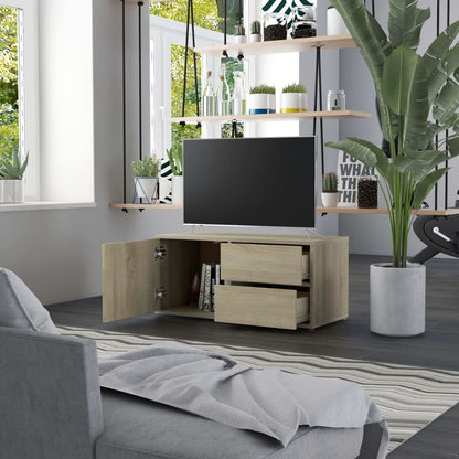 Tv Stolek 80 X 34 X 36 Cm Kompozitní Dřevo