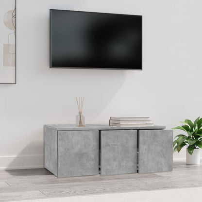 Tv Stolek Betonově Šedý 80 X 34 X 30 Cm Kompozitní Dřevo