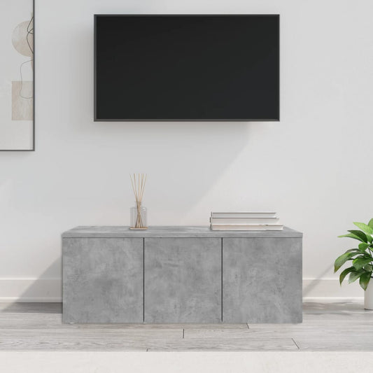 Tv Stolek Betonově Šedý 80 X 34 X 30 Cm Kompozitní Dřevo
