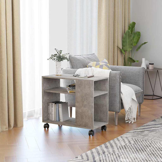Odkládací Stolek Betonově Šedý 70X35X55 Cm Kompozitní Dřevo