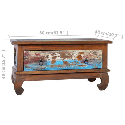 Konferenční Stolek 80 X 50 X 40 Cm Recyklované Teakové Dřevo