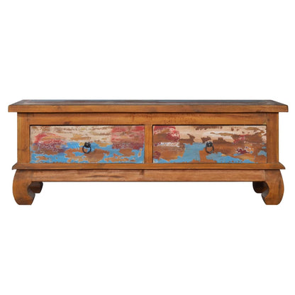 Tv Stolek 110 X 35 X 40 Cm Recyklované Teakové Dřevo