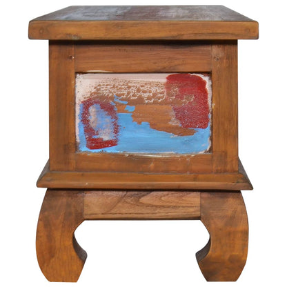 Tv Stolek 110 X 35 X 40 Cm Recyklované Teakové Dřevo