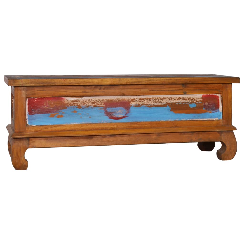 Tv Stolek 110 X 35 X 40 Cm Recyklované Teakové Dřevo