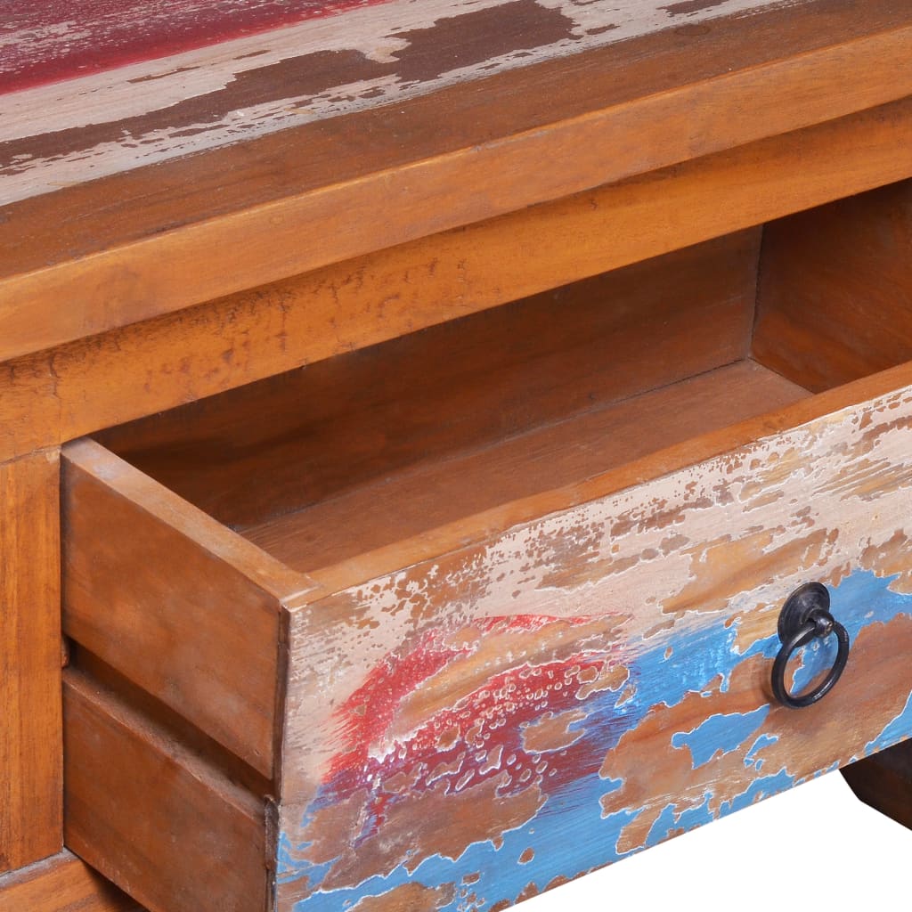Tv Stolek 110 X 35 X 40 Cm Recyklované Teakové Dřevo
