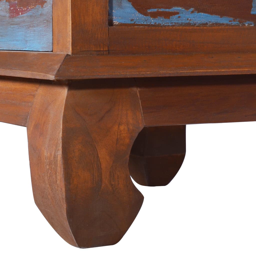Tv Stolek 110 X 35 X 40 Cm Recyklované Teakové Dřevo