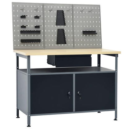 Pracovní Stůl Se Třemi Nástěnnými Panely
