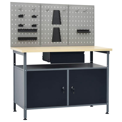Pracovní Stůl Se Třemi Nástěnnými Panely