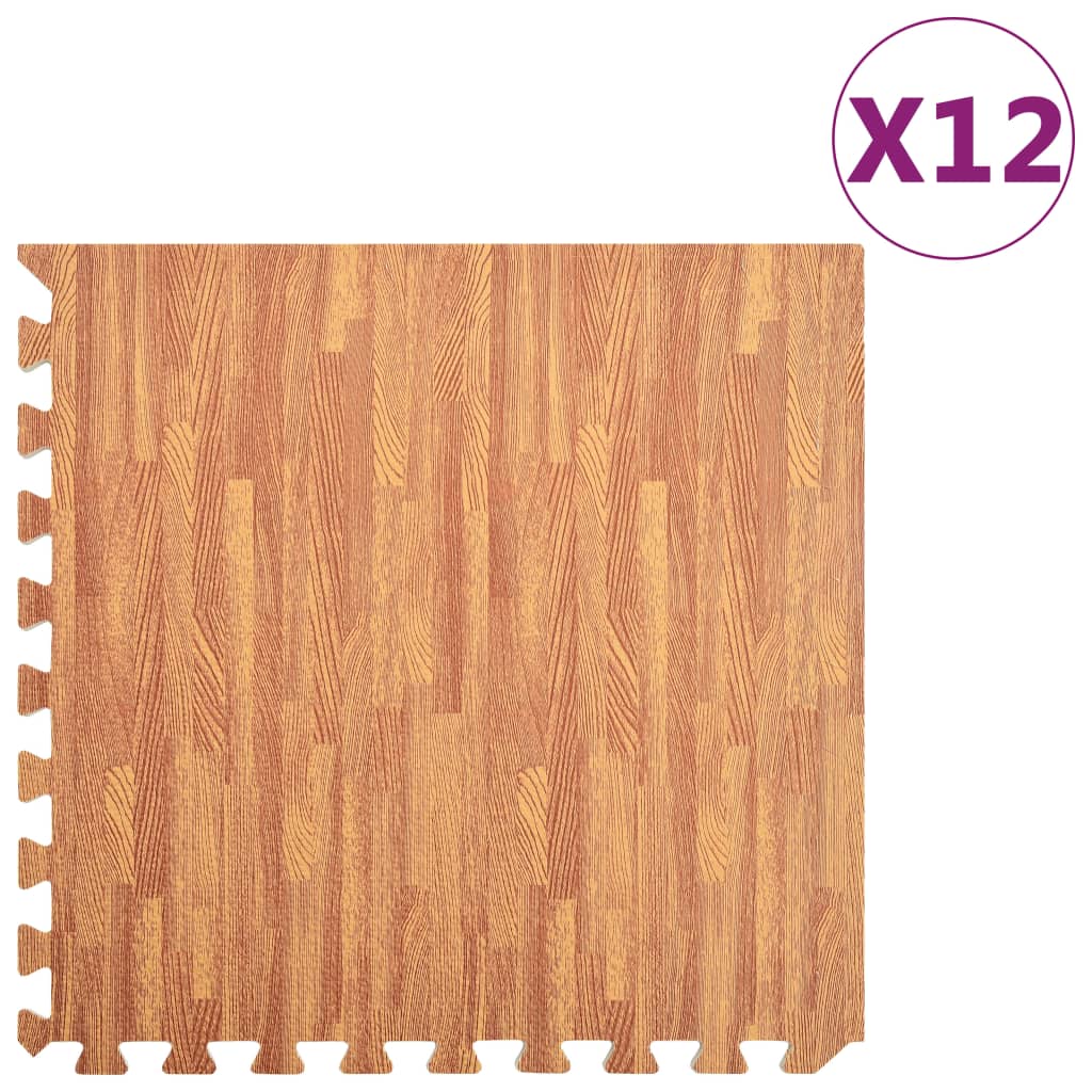 Podložky Na Zem 12 Ks 4,32 M² Eva Pěna Černé