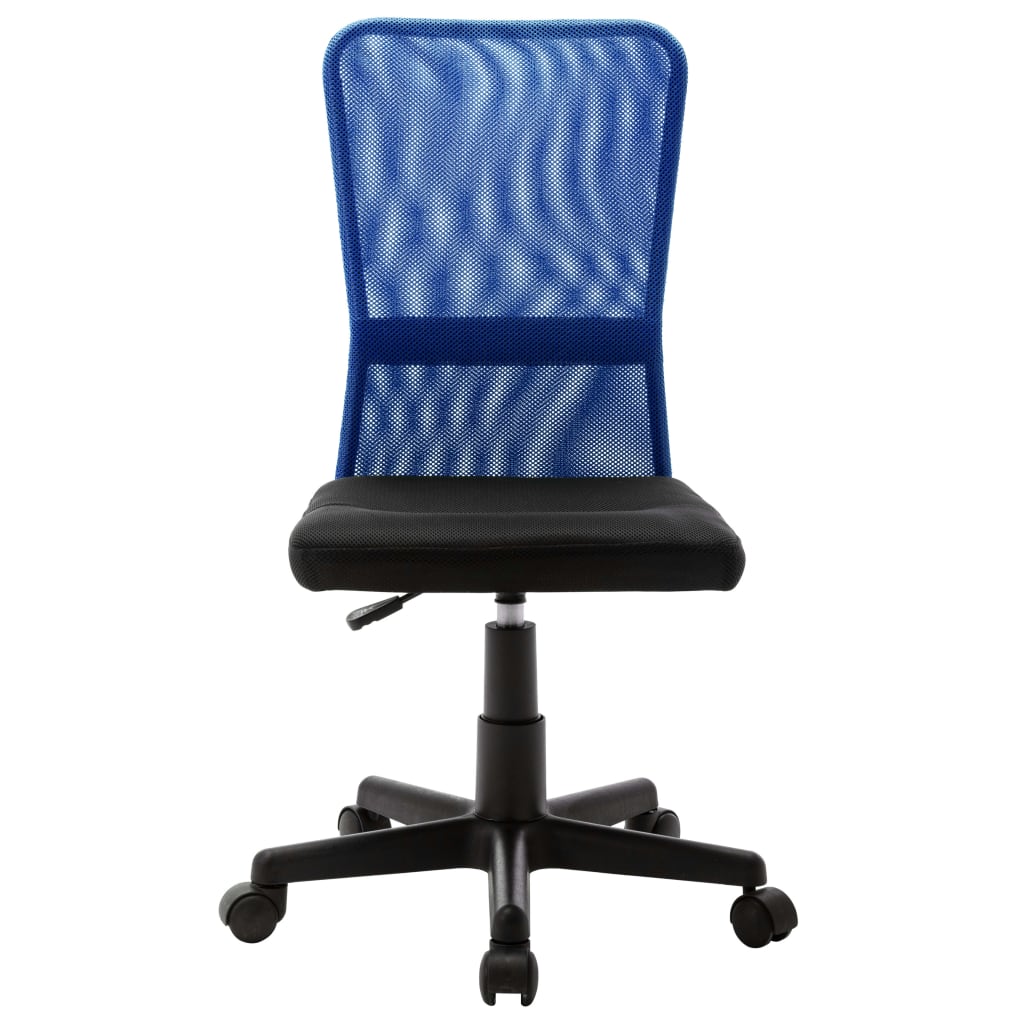 Kancelářská Židle Černá A Modrá 44X52X100 Cm Síťovina Textil