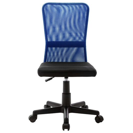 Kancelářská Židle Černá A Modrá 44X52X100 Cm Síťovina Textil