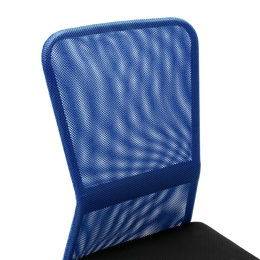 Kancelářská Židle Černá A Modrá 44X52X100 Cm Síťovina Textil
