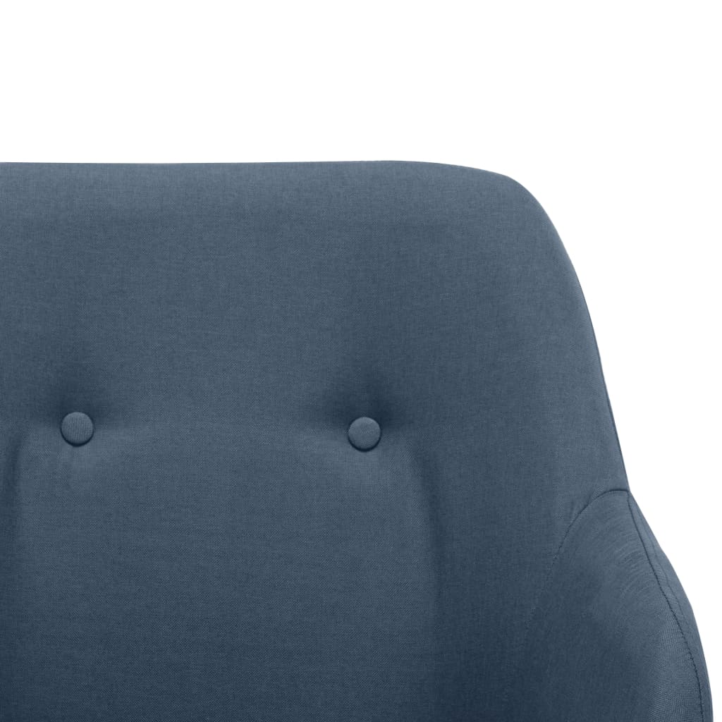 Houpací Křeslo Modré Textil