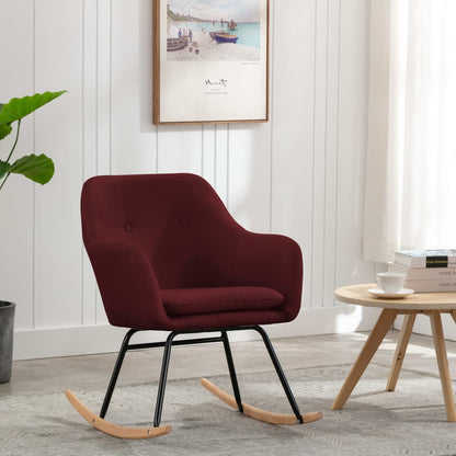 Houpací Křeslo Modré Textil