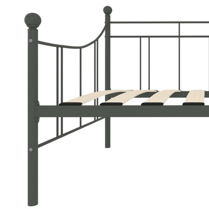 Rám Denní Postele Šedý Kov 90 X 200 Cm
