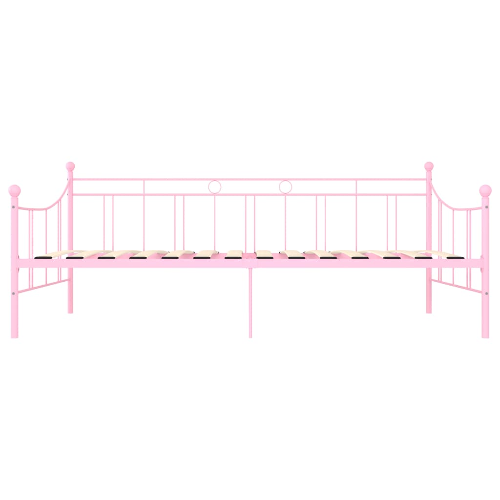 Rám Denní Postele Růžový Kov 90 X 200 Cm