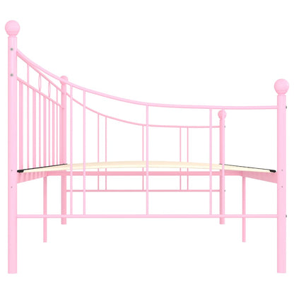 Rám Denní Postele Růžový Kov 90 X 200 Cm