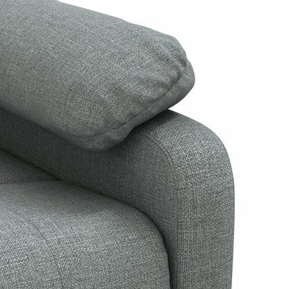 Polohovací Křeslo Tmavě Šedé Textil