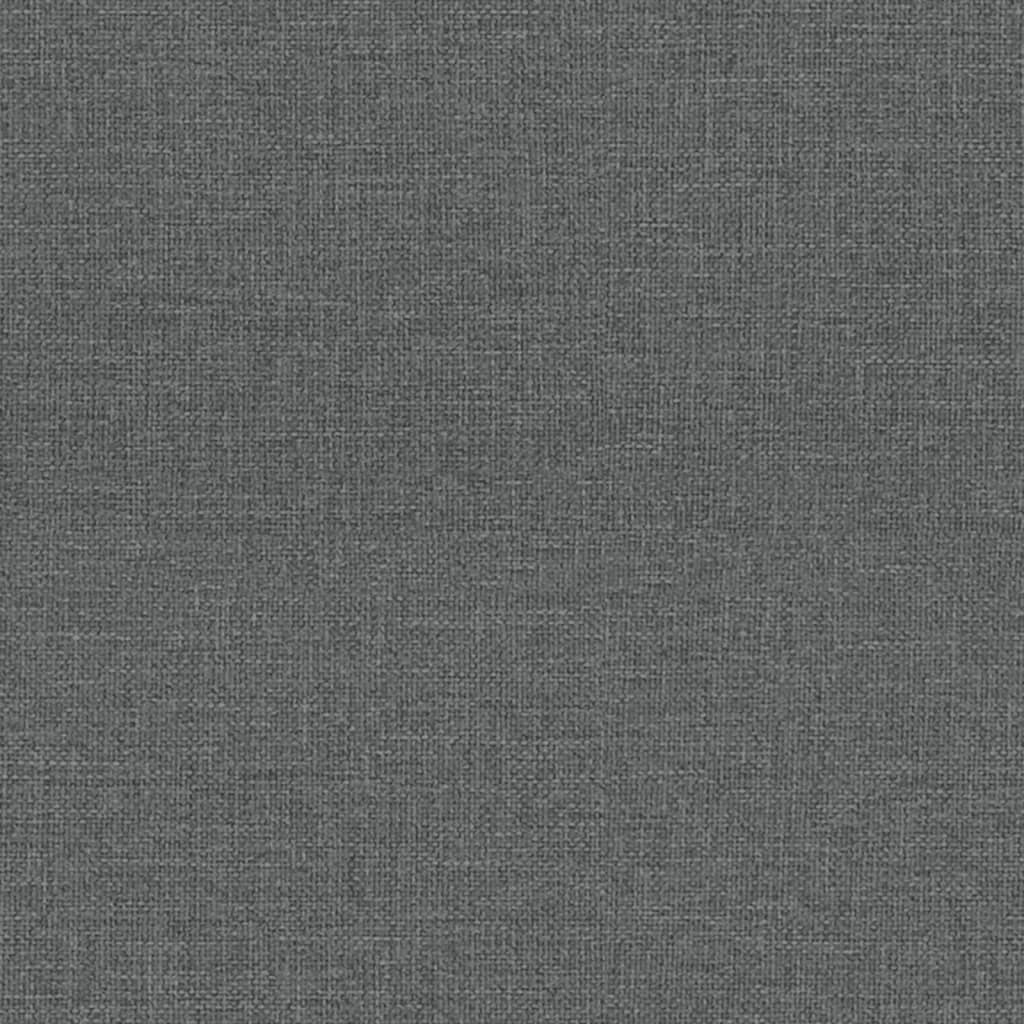 Polohovací Křeslo Tmavě Šedé Textil