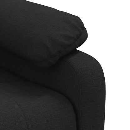 Polohovací Křeslo Černé Textil