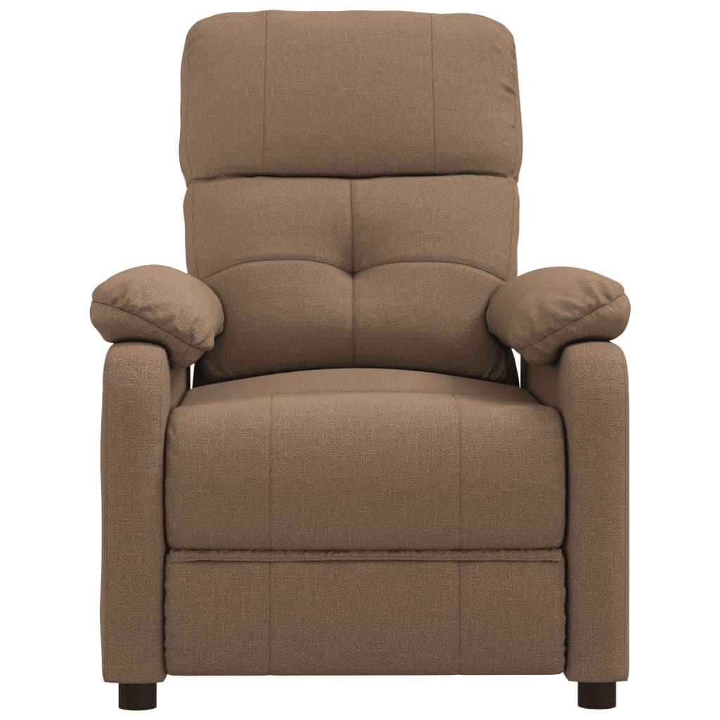 Polohovací Křeslo Hnědé Textil