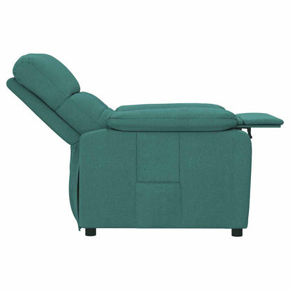 Polohovací Křeslo Tmavě Zelené Textil