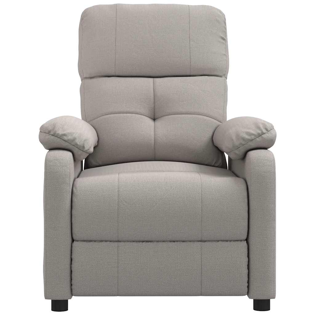 Polohovací Křeslo Taupe Textil