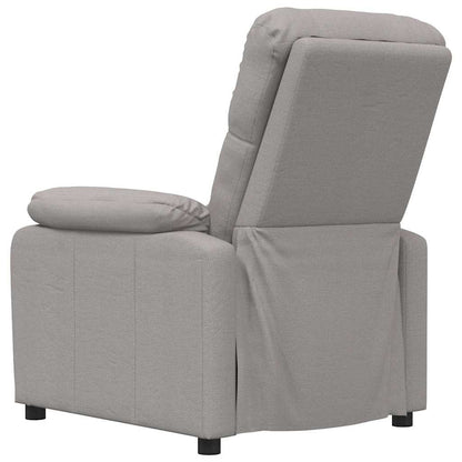 Polohovací Křeslo Taupe Textil