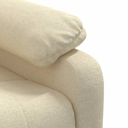 Polohovací Křeslo Krémové Textil